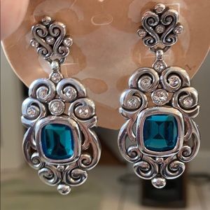 Brighton Azure Blue Earrings NWT